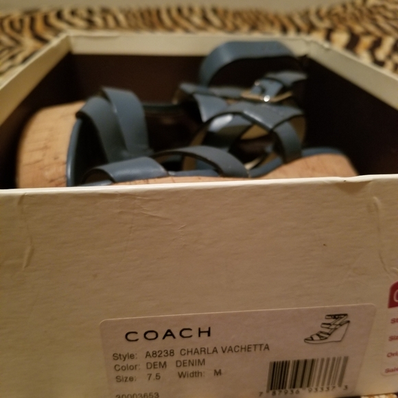 Coach Wedges OFFERS WELCOME size 7.5 NEW in box - Picture 5 of 16